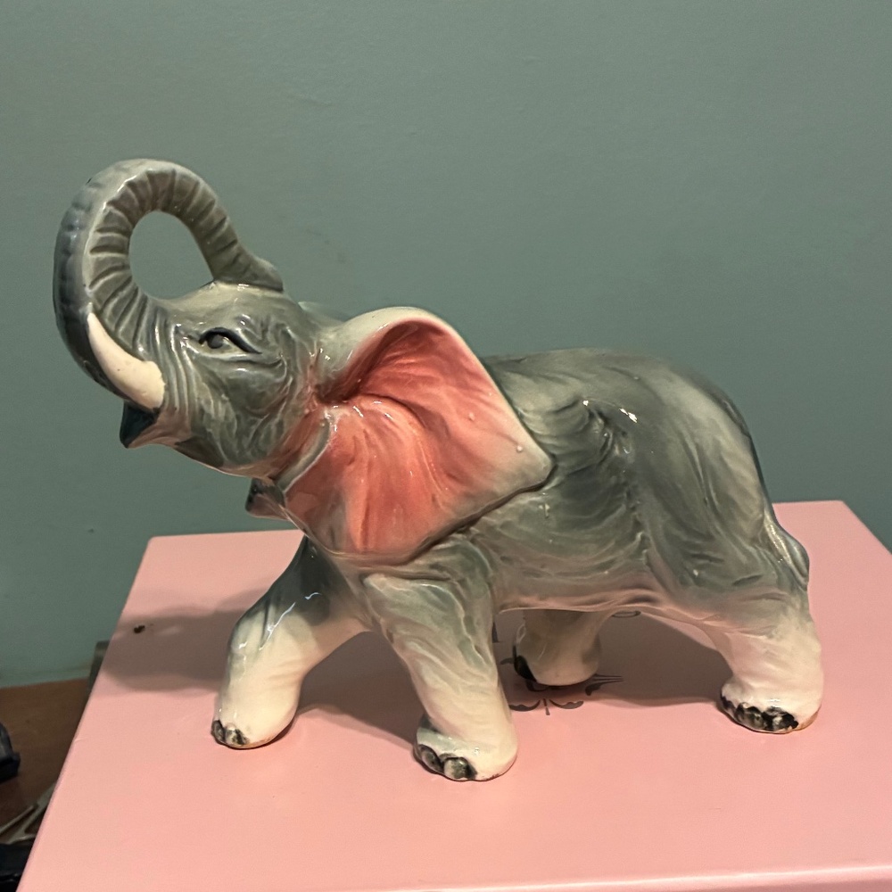 Vintage ceramic elephant